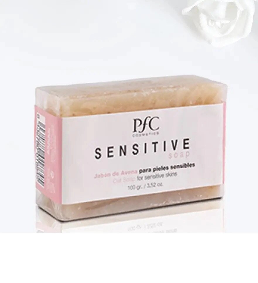 Натуральне вівсяне мило для чутливої шкіри PFC Cosmetics Sensitive Oat Soap 100 г від компанії Лікувальна, доглядова та професійна косметика - фото 1