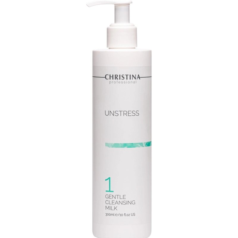 Ніжне очисне молочко (крок 1) Christina Unstress Gentle Cleansing Milk 300 мл від компанії Лікувальна, доглядова та професійна косметика - фото 1