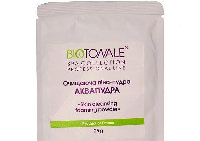 Очищуюча піна-пудра «Аквапудра» Biotonale 25g пакет від компанії Лікувальна, доглядова та професійна косметика - фото 1