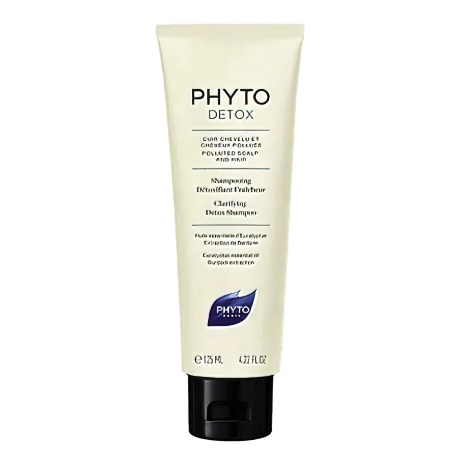Очищуючий шампунь для волосся Phyto Phytodetox 125 мл від компанії Лікувальна, доглядова та професійна косметика - фото 1