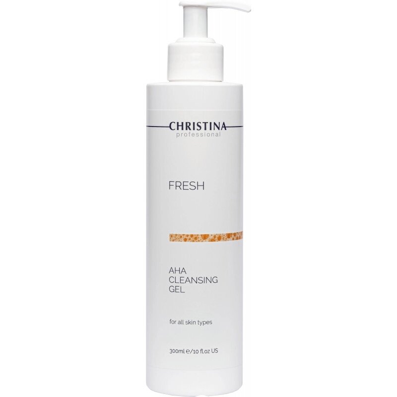 Очисний гель із фруктовими кислотами для всіх типів шкіри Christina Fresh AHA Cleansing Gel 300 мл від компанії Лікувальна, доглядова та професійна косметика - фото 1