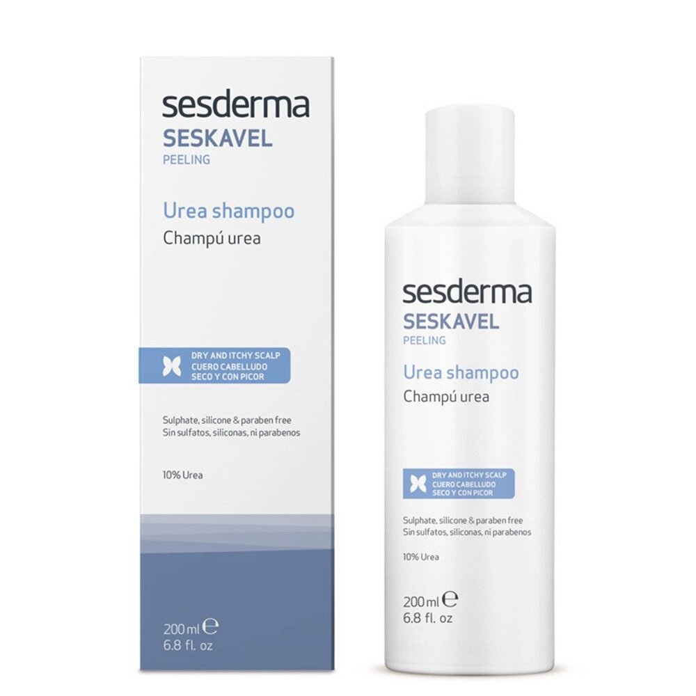 Очисний шампунь із сечовиною SeSDerma Seskavel Peeling Urea Shampoo 200 мл від компанії Лікувальна, доглядова та професійна косметика - фото 1