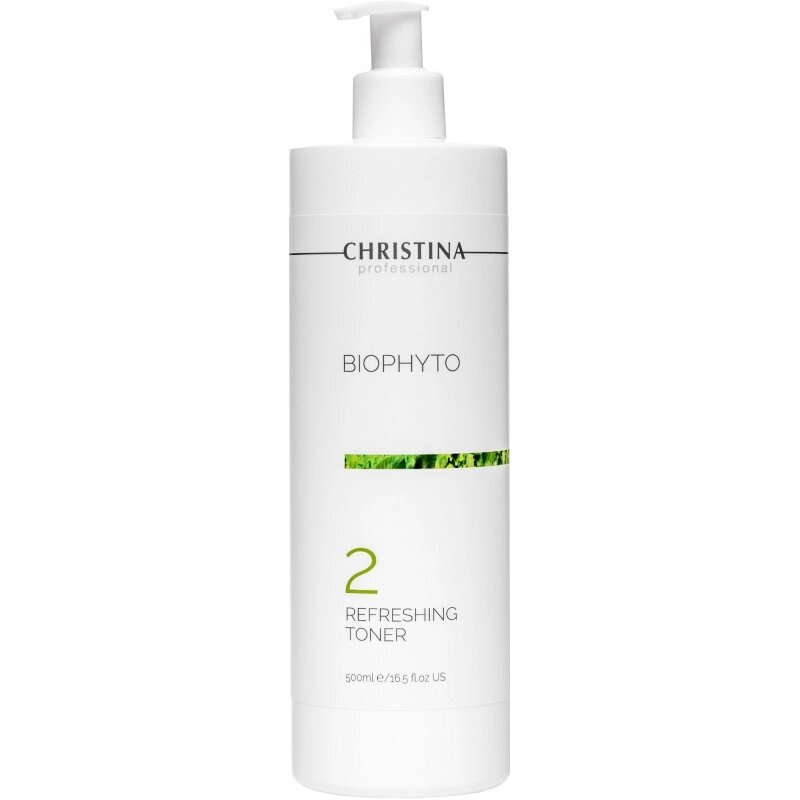 Освіжний тонік (крок 2) Christina Bio Phyto Refreshing Toner 500 мл від компанії Лікувальна, доглядова та професійна косметика - фото 1