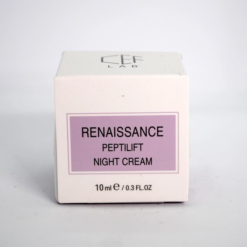 Пептидний нічний Ліфтинг-крем CEF Lab Renaissance Peptilift Night Cream 10 мл від компанії Лікувальна, доглядова та професійна косметика - фото 1