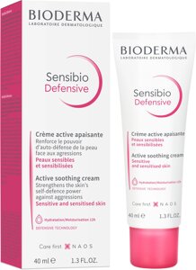 Біодерма Сенсібіо Легкий Дефенсив для чутливої шкіри Bioderma Sensibio Defensive creme 40 мл