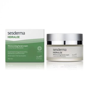 Сесдерма Hidraloe Зволожувальний крем для обличчя SesDerma HIDRALOE Moisturizing Face Cream, 50 мл