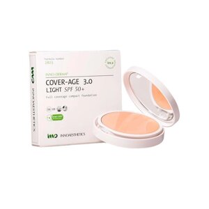 Крем-пудра SPF 50+ та HEVL зі світлим тоном EPIGEN COVERAGE 3.0 LIGHT SPF 50+ Innoaesthetics, 14г