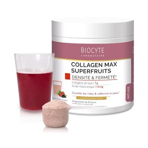 Biocyte Collagen Max Superfruits Бустер, колаген 7 г + ГК + вітаміни, 260г