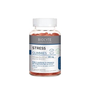 Biocyte STRESS GUMMIES Екстракт ашваганди, вітаміни. Зменшення стресу, 60 цукерок