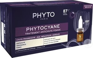 Фіто Фітоціан засіб від випадіння волосся Прогресив Phyto Phytocyane Progressive Treatment 12x5 мл
