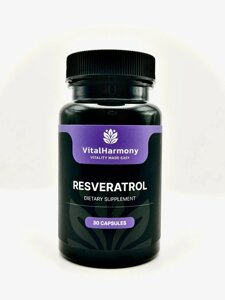 Ресвератрол 250 мг Resveratrol VitalHarmony, 30 капсул