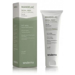 Скраб із мигдалевою кислотою для обличчя та тіла Sesderma MANDELAC Scrub Face and Body 50 мл