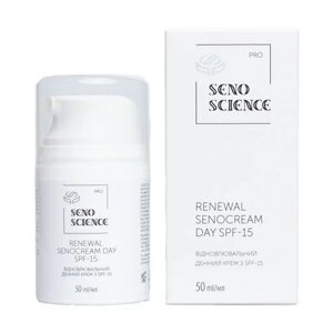 Відновлювальний крем денний з SPF-15 Renewal SenoCream Day SPF-15 Senoscience 50 мл