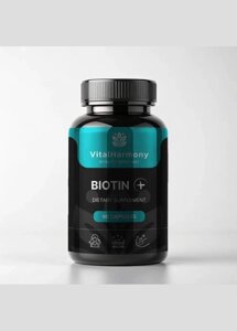 Біотин Плюс Biotin Plus VitalHarmony, 90 капсул