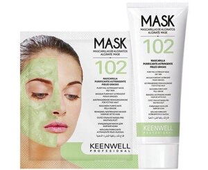 Альгінатна маска очисна для жирної шкіри No102 Keenwell Alginate Mask 125 мл + 25 гр