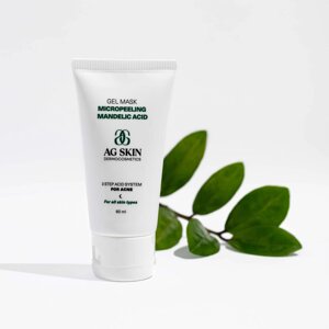 Гель-маска мікропілінг з мигдалевою кислотою Gel mask micropeeling mandelic acid AG Skin 250 мл