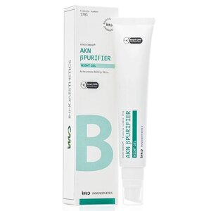 Нічний крем для шкіри з акне та pre-peel терапії AKN β PURIFIER NIGHT GEL Innoaesthetics, 50 мл