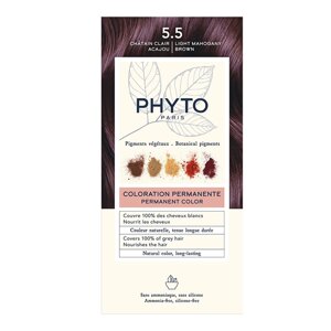 Фіто Фітоколор крем-фарба 5.5 світлий шатен акажу Phyto PhytoColor Permanent Color 5.5 Light Mahogany Brown