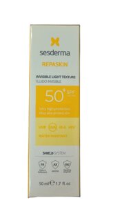 Сесдерма Сонцезахисний флюїд для обличчя Sesderma Repaskin Invisible Fluid SPF 50, 50 мл