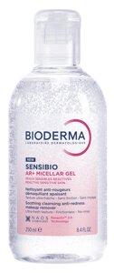 Біодерма Сенсібіо Міцелярний гель для чутливої шкіри Bioderma Sensibio AR+ Micellar Gel 250 мл