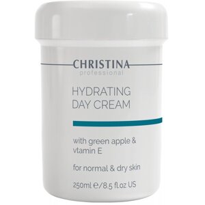 Зволожувальний крем з яблуком і вітаміном Е для нормальної шкіри Christina Hydrating Day Cream 250 мл