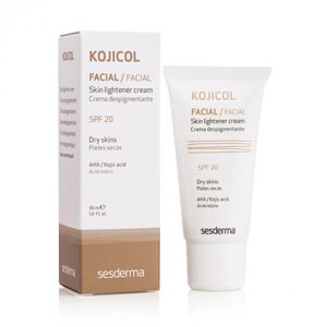 Сесдерма Депігментуючий крем з SPF 20 SesDerma Kojicol Skin Lightener Cream SPF 20, 30 мл