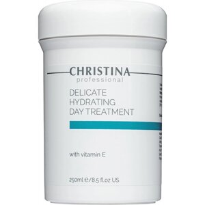 Делікатний зволожувальний крем із вітаміном Е для нормальної та сухої шкіри Christina Delicate Hydrating Day 250 мл