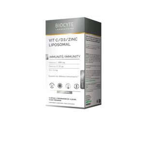 VITAMINE C-D3-ZINK LIPOSOMAL Підтримує імунітет і покращує стан шкіри, 14 стіків