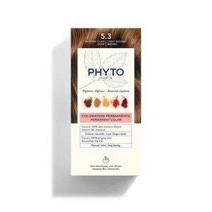 Фіто Фітоколор Безаміачна крем-фарба для волосся Phyto PhytoColor Coloration Permanente 5.3 Світлий шатен золотистий