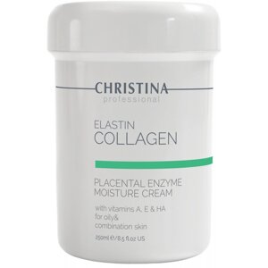 Зволожувальний крем для жирної шкіри Christina Elastin Collagen Placental Enzyme Moisture Cream 250 мл