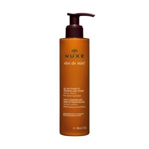 Нюкс Медова Мрія Гель Очищуючий гель для обличчя Nuxe Rêve de miel Gel nettoyant et démaquillant visage, 200 мл