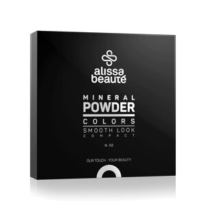 Мінеральна компактна пудра 02 Беж Mineral Powder Alissa Beaute, 9 г