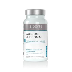 Biocyte Calcium Liposomal D3 K2 Комплекс кальцію, вітамінів D та K, 60 капсул