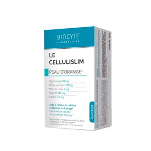Biocyte LE CELLULISLIM Підтримка при терапії целюліту, 60 капсул