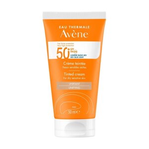 Авен Крем сонцезахисний тональний SPF 50+ для сухої чутливої шкіри Avene Tinted Cream for dry sensitive