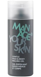 Гель-пілінг для обличчя і тіла для чоловіків Gentle Face & Body Peeling Gel Dr. Spiller, 150 мл