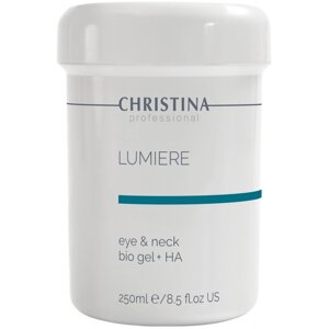 Гель Люміре з гіалуроновою кислотою для шкіри навколо очей Christina Lumiere Eye&Neck Bio Gel + HA 250 мл