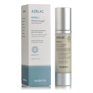 Сесдерма Azelac Зволожуючий гель для чутливої подразненної шкіри SesDerma Azelac Moisturizing Facial Gel, 50 мл