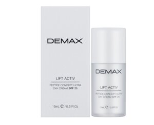 Зволожуючий ліфтинг-крем «Пептид концентрат» SPF 25 Lift Activ Lifting Cream SPF 25 Demax 15 мл