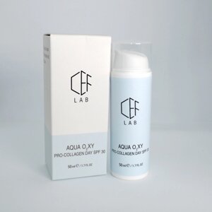 Проколагеновий Денний Крем Spf 30 CEF Lab Aqua O2xy Pro-Collagen Day Cream SPF 30 50 мл