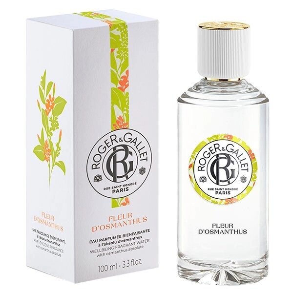 Роже і Галле Парфумована вода Квітка Османтусу Roger & Gallet Eau Parfumée Fleur d'Osmanthus, 100 мл від компанії Лікувальна, доглядова та професійна косметика - фото 1