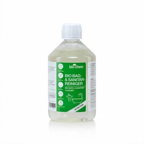 САНІДАРНИЙ ОЧИСНИК ДЛЯ ВАННИЙ (Флакон без насадки) BIO BATH & SANITARY CLEANER, 500 мл Bio-Chem від компанії Лікувальна, доглядова та професійна косметика - фото 1