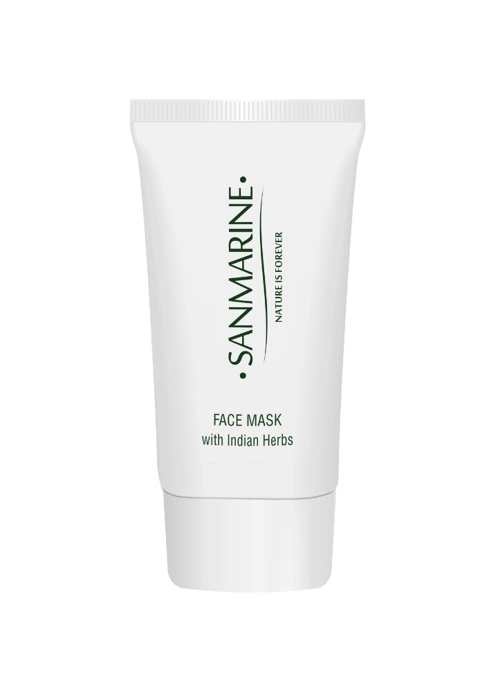 SanMarine Заспокійлива маска з індійськими травами Face Mask with Indian Herb 50 мл від компанії Лікувальна, доглядова та професійна косметика - фото 1