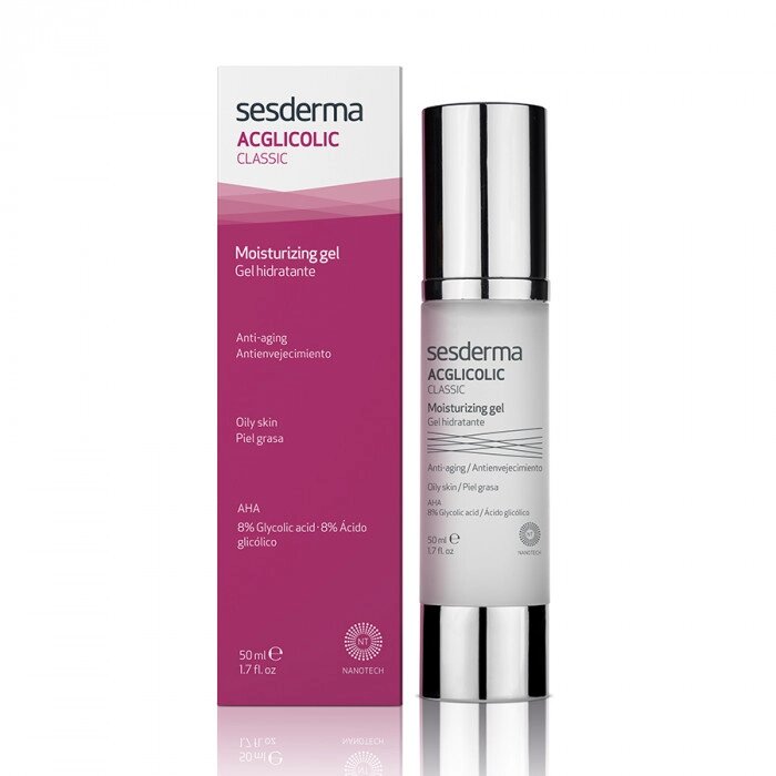 Сесдерма Acglicolic Classic Гель зволожуючий з гліколевою кислотою Sesderma Acglicolic Classic Moisturizing gel, 50 мл від компанії Лікувальна, доглядова та професійна косметика - фото 1