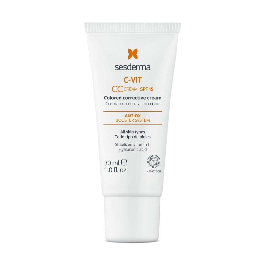 Сесдерма C-Vit CC-крем для обличчя SPF 15 SesDerma C-Vit CC Cream SPF 15, 30 мл від компанії Лікувальна, доглядова та професійна косметика - фото 1