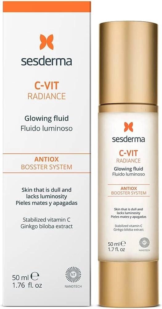 Сесдерма C-Vit Флюїд для сяяння шкіри SesDerma C-Vit Radiance Glowing Fluid, 50 мл від компанії Лікувальна, доглядова та професійна косметика - фото 1