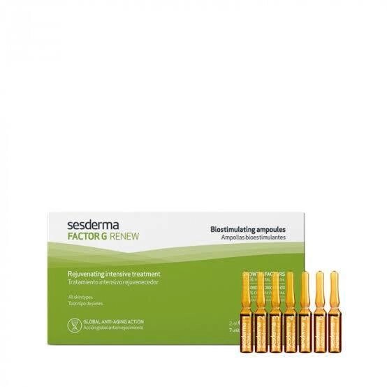 Сесдерма Factor G Біостимулюючі ампули SesDerma Factor G Renew Biostimulating Ampoules, 7*1.5 мл від компанії Лікувальна, доглядова та професійна косметика - фото 1