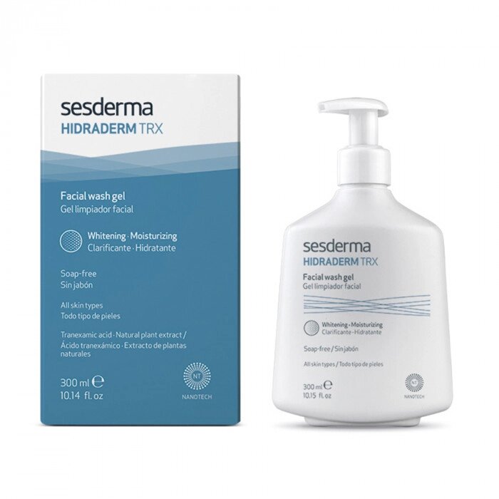 Сесдерма Hidraderm TRX Гель для вмивання SesDerma Hidraderm TRX Facial Wash Gel, 300 мл від компанії Лікувальна, доглядова та професійна косметика - фото 1