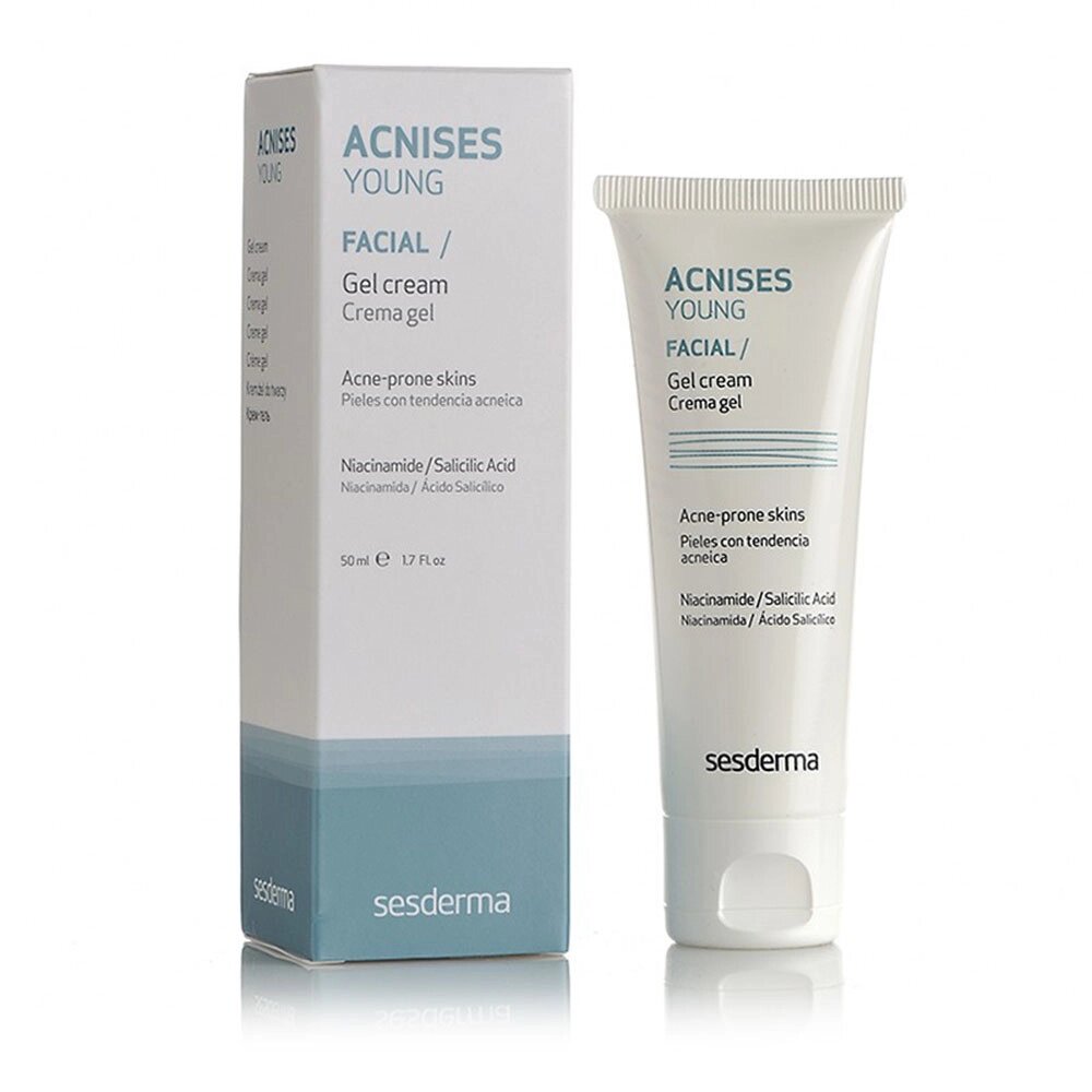 Сесдерма Крем-гель для проблемної шкіри SesDerma Acnises Young Facial Gel Cream, 50 мл від компанії Лікувальна, доглядова та професійна косметика - фото 1