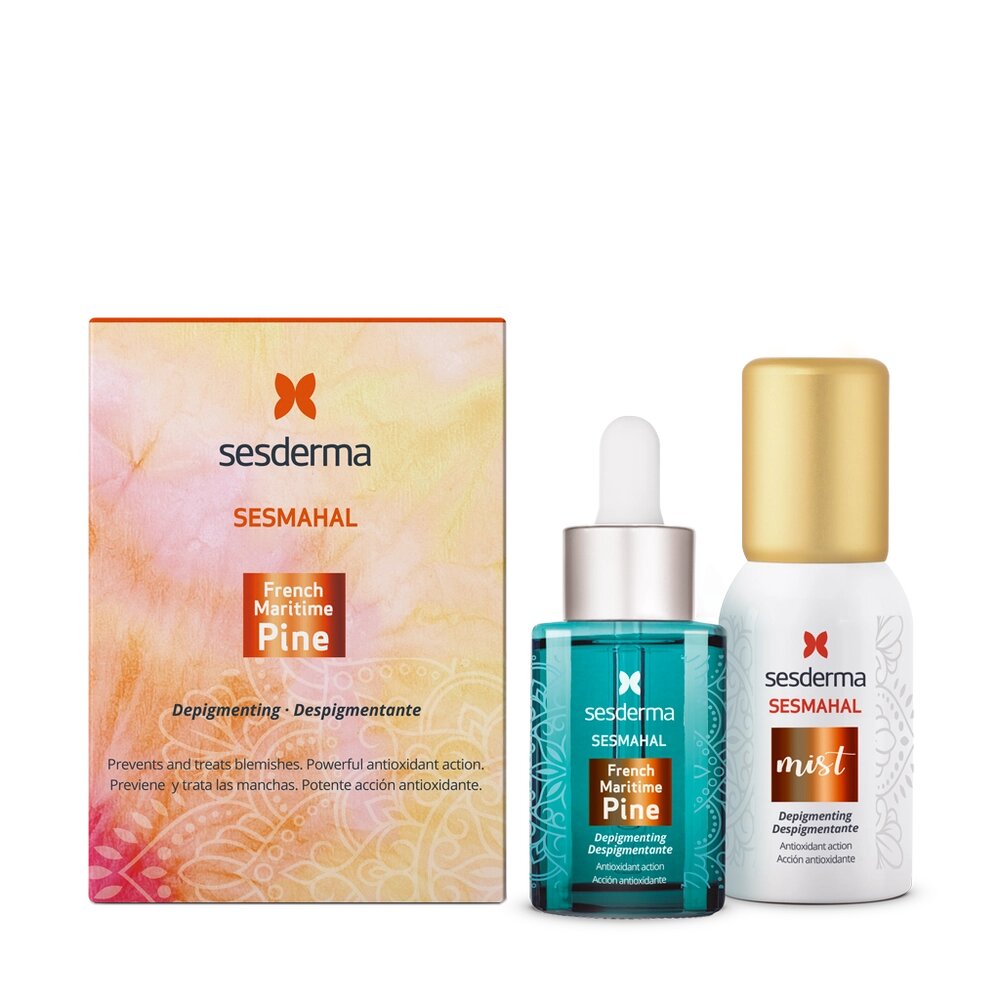 Sesderma Набір антиоксидантний Sesmahal French Maritime Pine Serum Bi-phase system (serum 30 ml + mist 30 ml) від компанії Лікувальна, доглядова та професійна косметика - фото 1